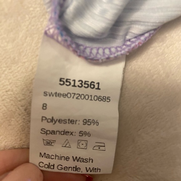 5/$20 SHEIN rainbow tie-dye crop top size small - Picture 4 of 4